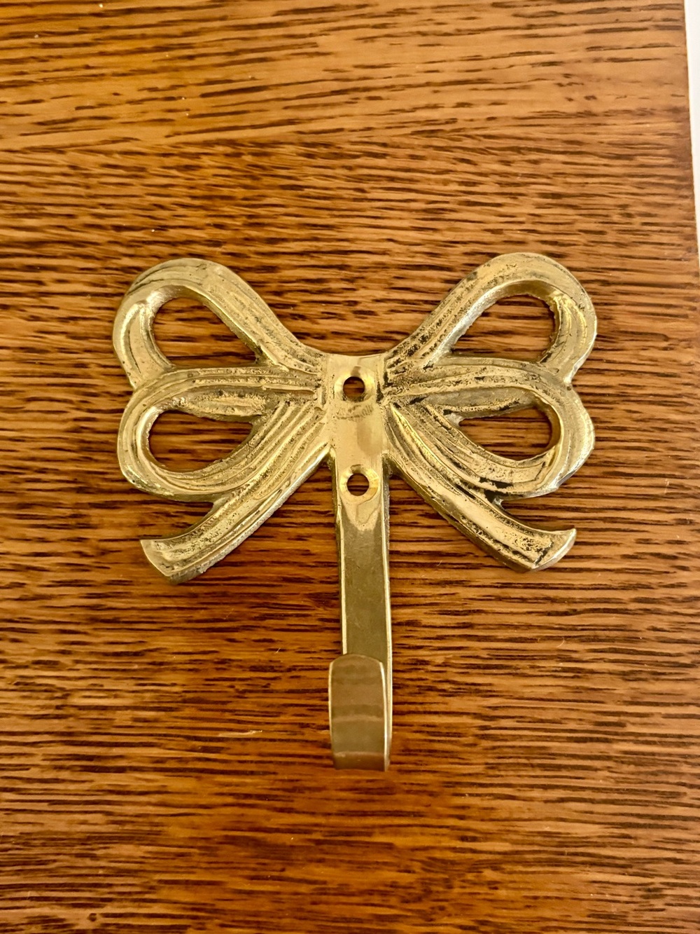 Brass Bow Wall Hook